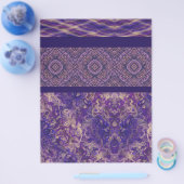 Lila Muster-Scrapbook-Papier Seiten im Großformat (Einzeln)