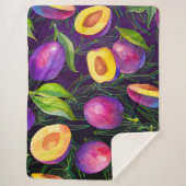 Lila Muster Sherpadecke (Vorderseite)