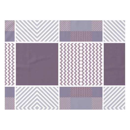 Lila Muster Tischdecke (Vorderseite (Horizontal))