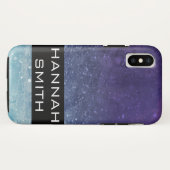 Lila Muster / Vintag Case-Mate iPhone Hülle (Rückseite (Horizontal))