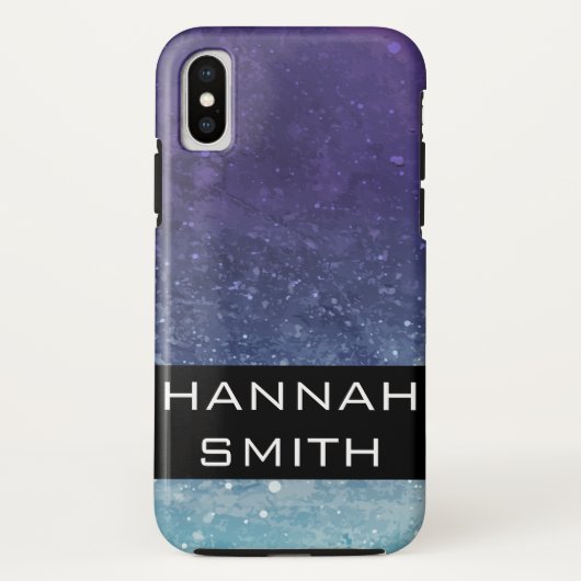 Lila Muster / Vintag Case-Mate iPhone Hülle (Rückseite)