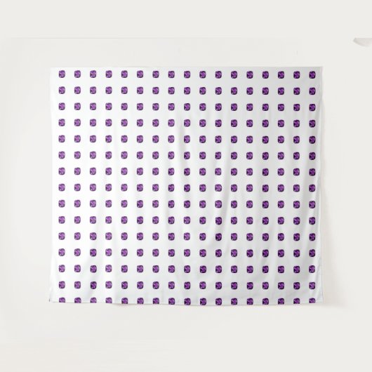 Lila Muster Wandteppich (Vorderseite (Horizontal))