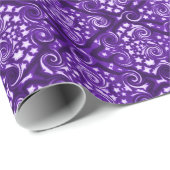Lila Musterdekorationspapier Geschenkpapier (Rolleneckpunkt)