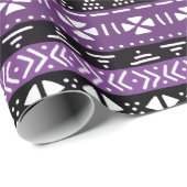 Lila Musterpapier Geschenkpapier (Rolleneckpunkt)