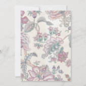 Lila Musterprüfung Einladung (Rückseite)