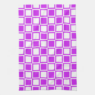 Lila mutige Mod-Quadrate Handtuch