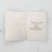 lila Mütter in rostfreiem Zinn Karte (Innenseite)