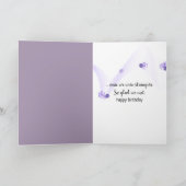 Lila Mütter in Rusty können Geburtstag Karte (Innenseite)