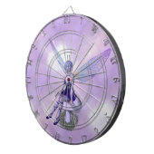 Lila Mutter sitzt im Pilz Dartscheibe (Vorderseite rechts)