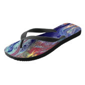 Lila Mystery Splash Flip Flops Badesandalen (Schrägansicht)