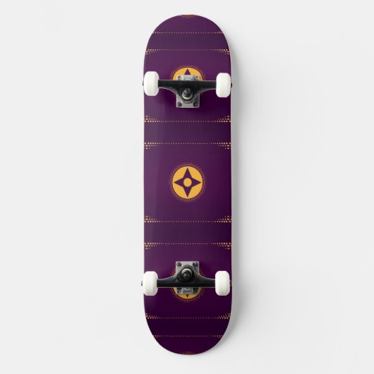 Lila Mystic Skateboard (Vorderseite)