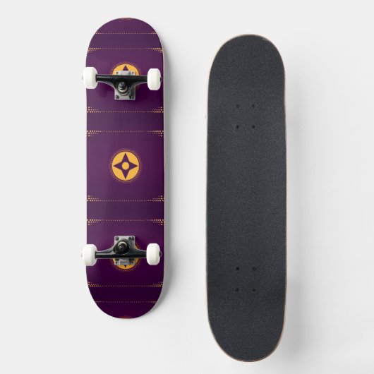 Lila Mystic Skateboard (Vorderseite)