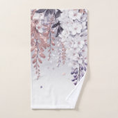 Lila Mystical Wisteria Drift Badhandtuch Set (Handtuch)
