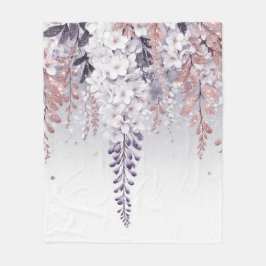 Lila Mystical Wisteria Drift Fleecedecke
