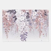 Lila Mystical Wisteria Drift Geschenkpapier Set (Vorderseite 3)