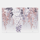 Lila Mystical Wisteria Drift Geschenkpapier Set (Vorderseite)