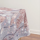 Lila Mystical Wisteria Drift Tischdecke (Beispiel)