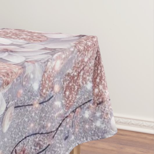 Lila Mystical Wisteria Drift Tischdecke (Beispiel)