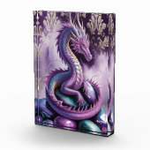 Lila Mystischer Drache Gothic Fotoblock (Rechts)