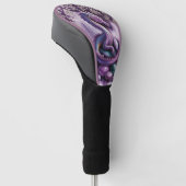 Lila Mystischer Drache Gothic Golf Headcover (angewinkelt)