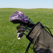 Lila Mystischer Drache Gothic Golf Headcover (In SItu)
