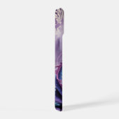Lila Mystischer Drache Gothic iPhone 15 Hülle (Rechte Seite)