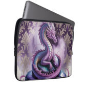 Lila Mystischer Drache Gothic Laptopschutzhülle (Vorne Rechts)