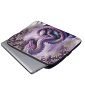 Lila Mystischer Drache Gothic Laptopschutzhülle (Vorne Knopf)