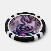 Lila-mystischer Drache Gothic Pokerchips (Einzeln)