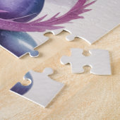 Lila-mystischer Drache Gothic Puzzle (Seite)