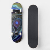 Lila N-Gold-Feder Abstrakte Skateboard (Vorderseite)
