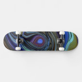 Lila N-Gold-Feder Abstrakte Skateboard (Horizontal)