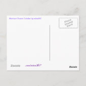 Lila N Gold Traumpackung PostCard Postkarte (Rückseite)