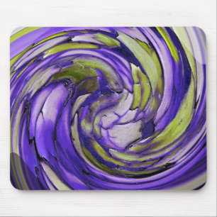Lila N Limone Abstrakte Delphin Art Mouse Pad Mousepad
