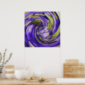 Lila N Limone Abstrakte Kunst Poster (Küche)