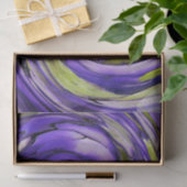 Lila N Limone Abstrakte Kunst Seidenpapier (Geschenk)