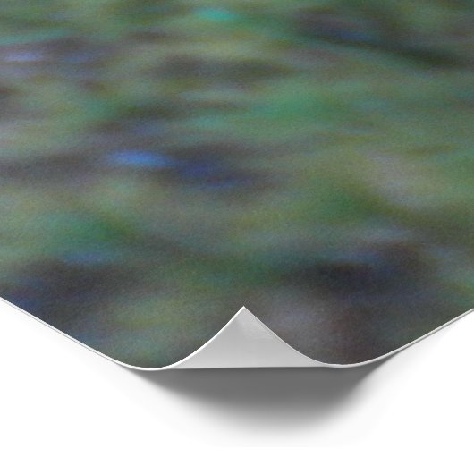 Lila N Türkis-Taglilie-Poster Poster (Ecke)