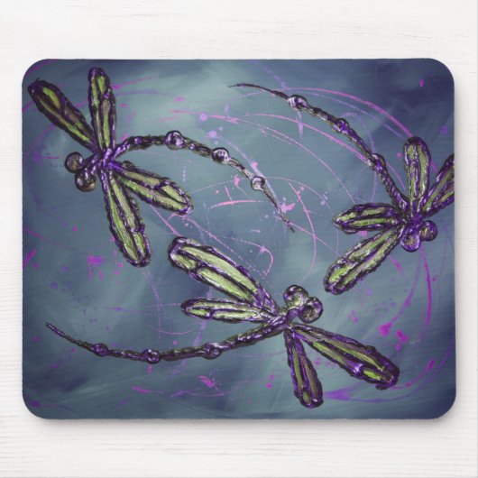 Lila Nachtfliege Mousepad (Vorne)