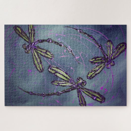 Lila Nachtfliege Puzzle (Horizontal)