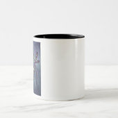 Lila Nachtfliege Zweifarbige Tasse (Mittel)