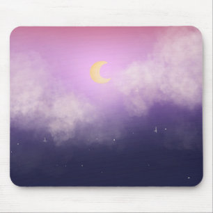 Lila Nachthimmel Mousepad