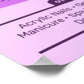 Lila Nagelsalon, Makeup Artist (Horizontal) Poster (Ecke)