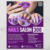Lila Nail Salon Flyer (Vorne)