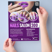 Lila Nail Salon Flyer (Hand)