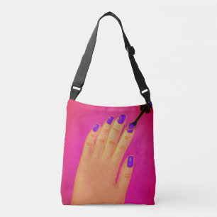 Lila Nails Nail Tech Tote Bag Tragetaschen Mit Langen Trägern