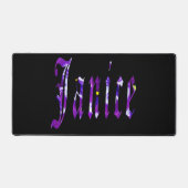 Lila Name der Blumenjanice, Schreibtischmatte (Vorderseite)