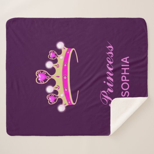 Lila Name der Prinzessin Sherpadecke (Vorderseite (Horizontal))