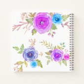 Lila Name des Aquarellzeichens Notizblock (Rückseite)