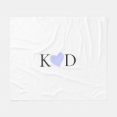 Lila Name des Pastells Fleecedecke (Vorderseite (Horizontal))