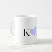 Lila Name des Pastells Kaffeetasse (Vorderseite Links)